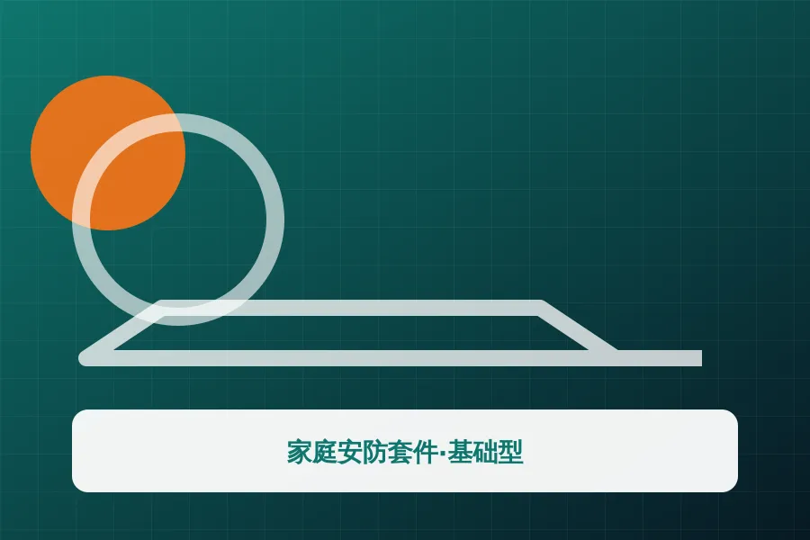 家庭安防套件·基础型应用示意图