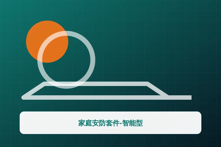 家庭安防套件·智能型应用示意图