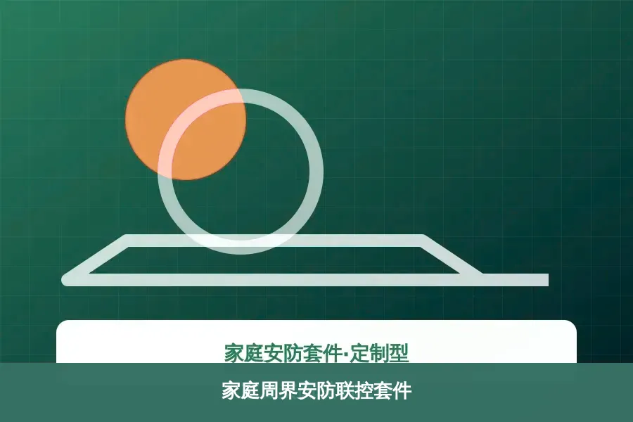 家庭周界安防联控套件产品示意图